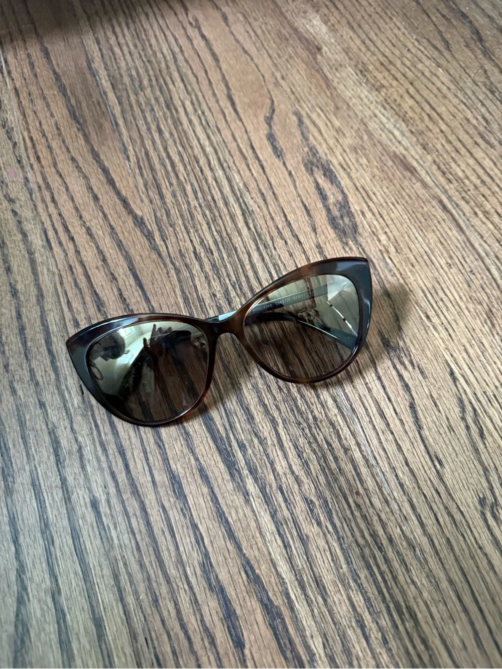 Versace Brown Tortoiseshell Cat-Eye Women's Sunglasses